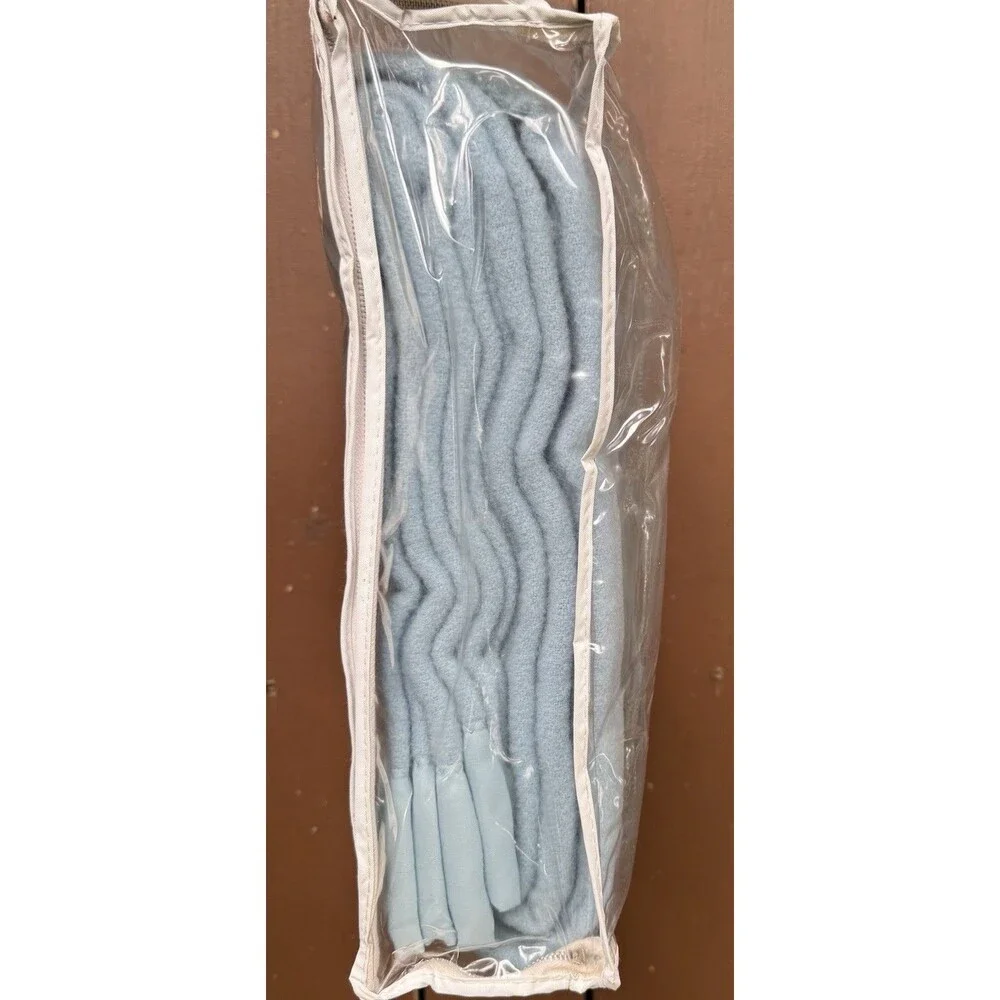 Faribo Hilton Superwash Wool/Nylon Twin Blanket Blue 72x90 Mothproof